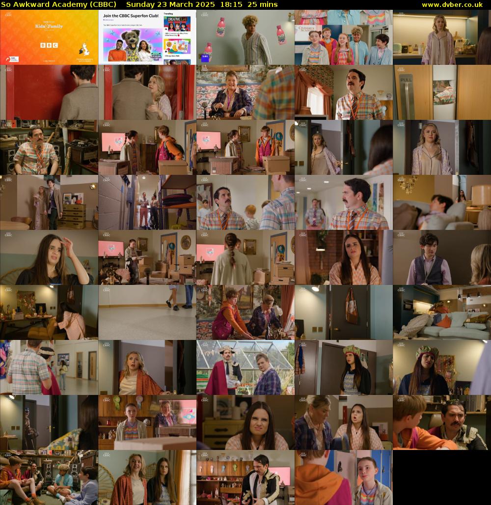 So Awkward Academy (CBBC) Sunday 23 March 2025 18:15 - 18:40