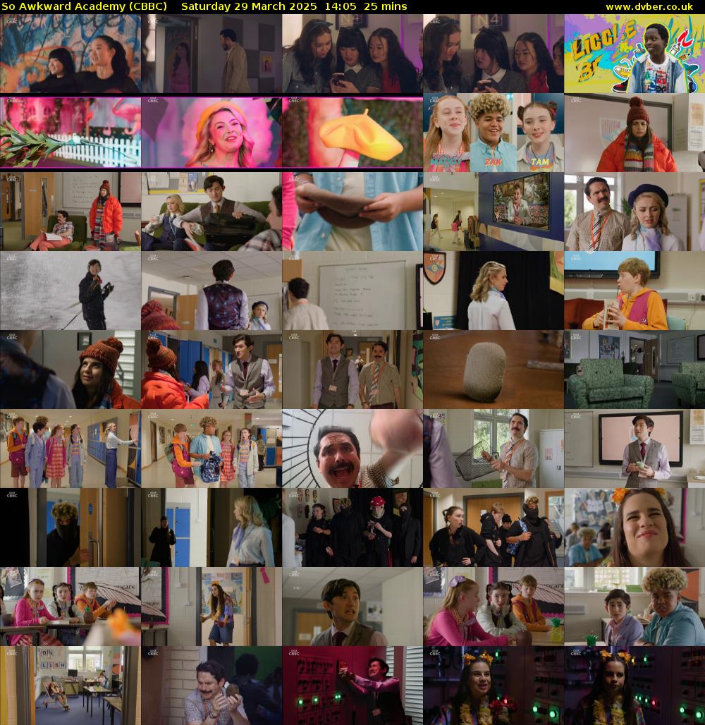 So Awkward Academy (CBBC) Saturday 29 March 2025 14:05 - 14:30