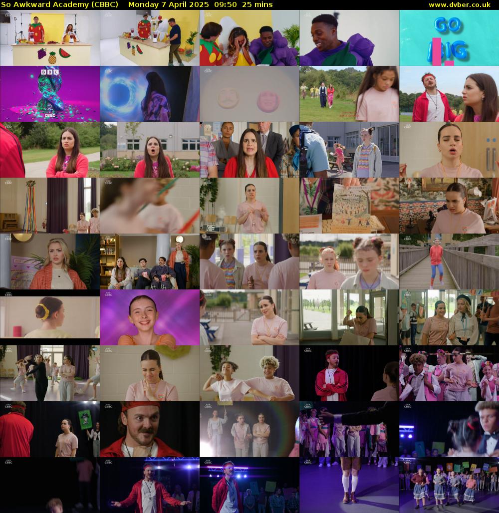 So Awkward Academy (CBBC) Monday 7 April 2025 09:50 - 10:15