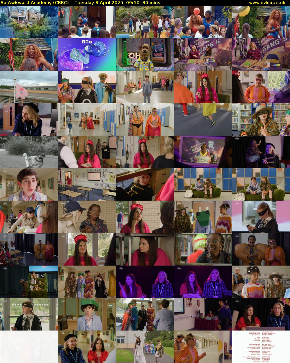 So Awkward Academy (CBBC) Tuesday 8 April 2025 09:50 - 10:20