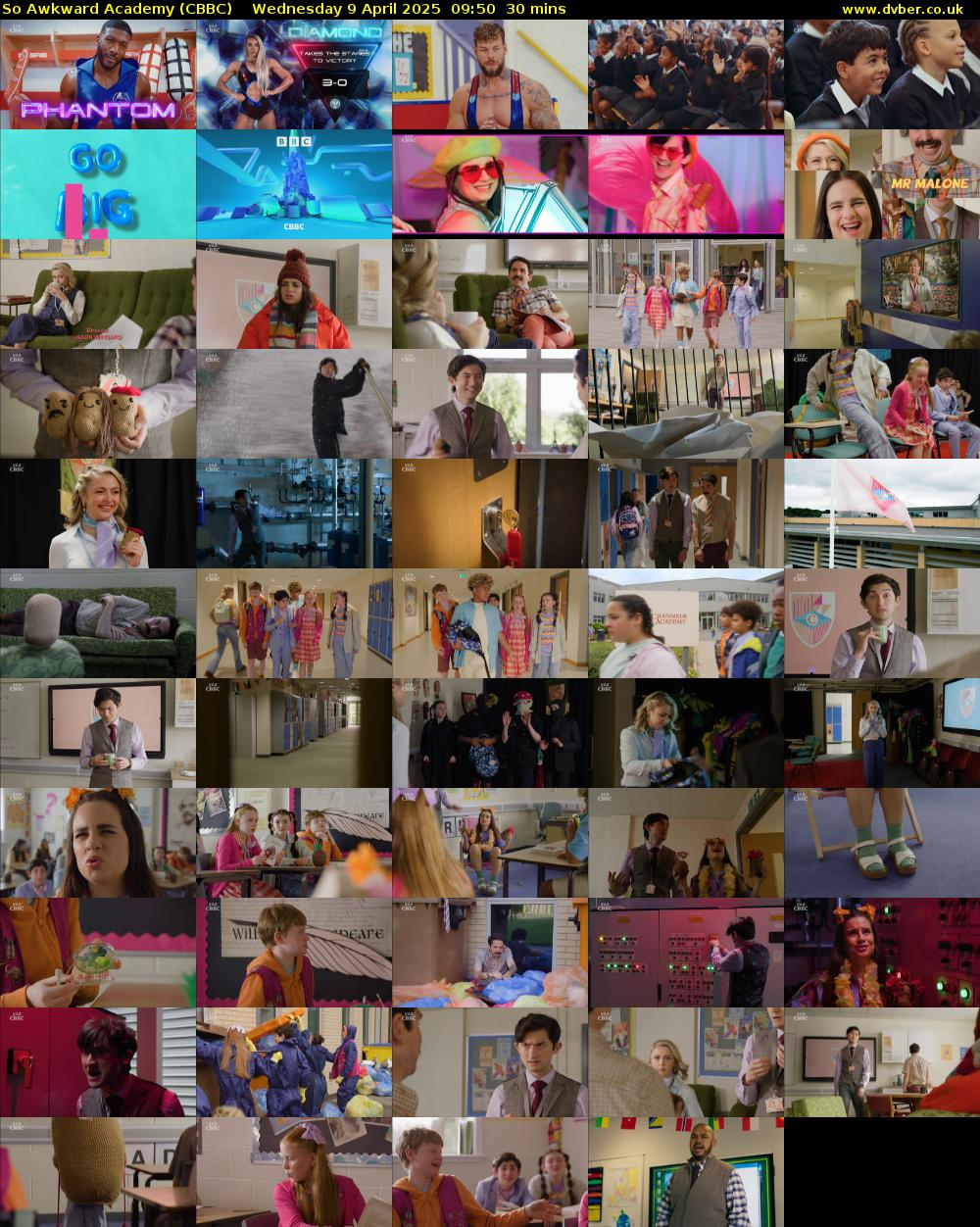 So Awkward Academy (CBBC) Wednesday 9 April 2025 09:50 - 10:20