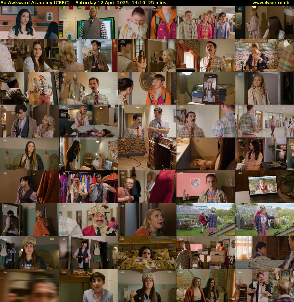 So Awkward Academy (CBBC) Saturday 12 April 2025 14:10 - 14:35