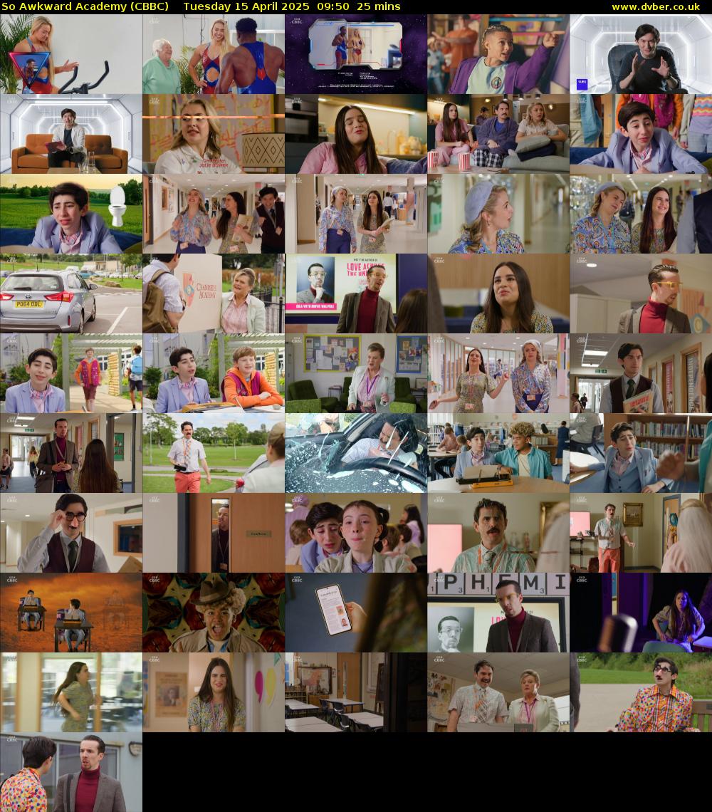 So Awkward Academy (CBBC) Tuesday 15 April 2025 09:50 - 10:15