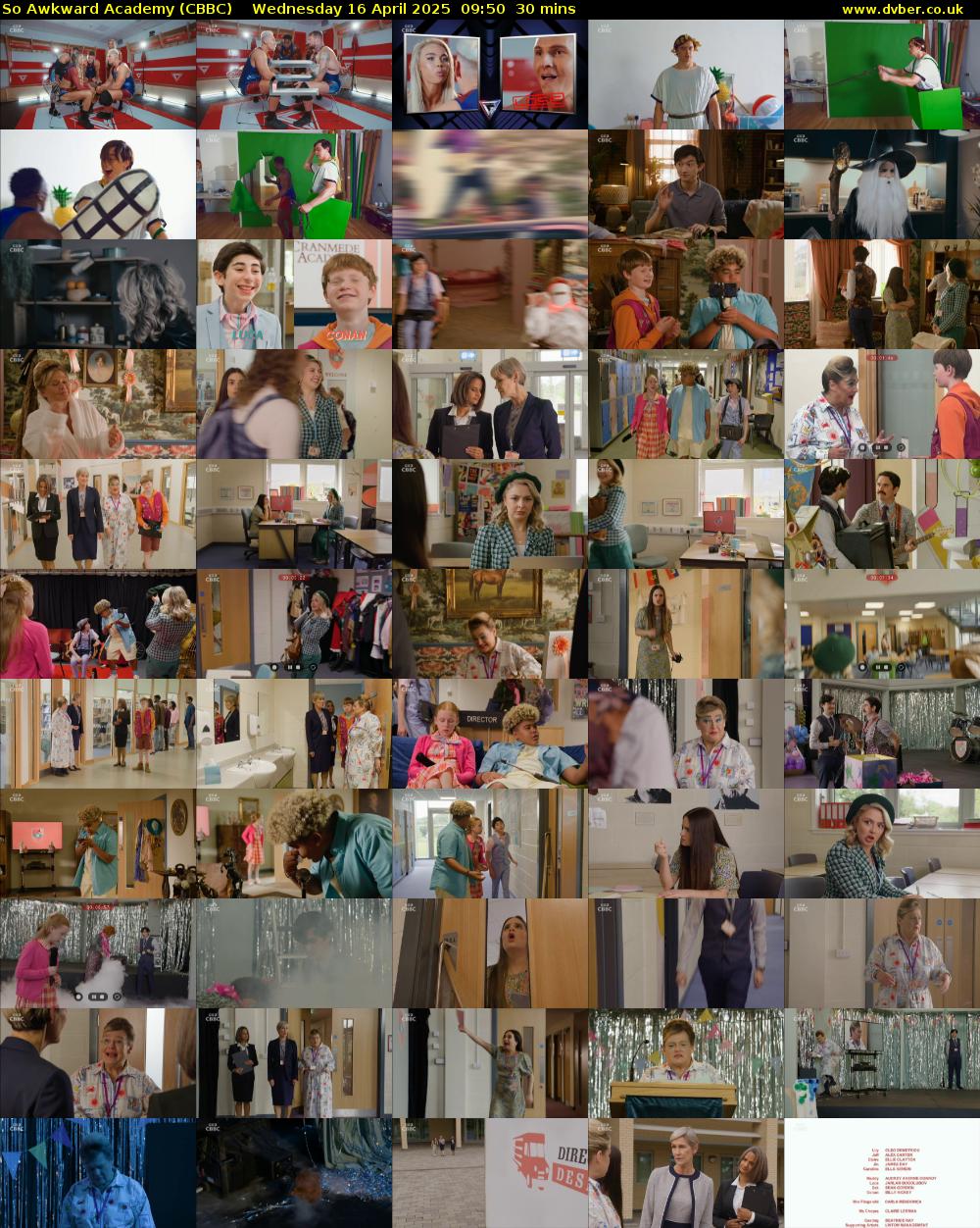 So Awkward Academy (CBBC) Wednesday 16 April 2025 09:50 - 10:20