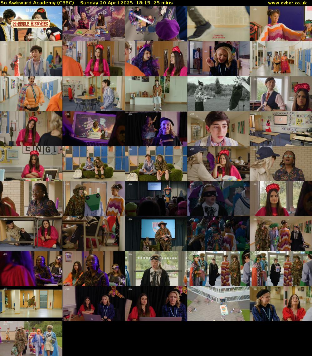 So Awkward Academy (CBBC) Sunday 20 April 2025 18:15 - 18:40
