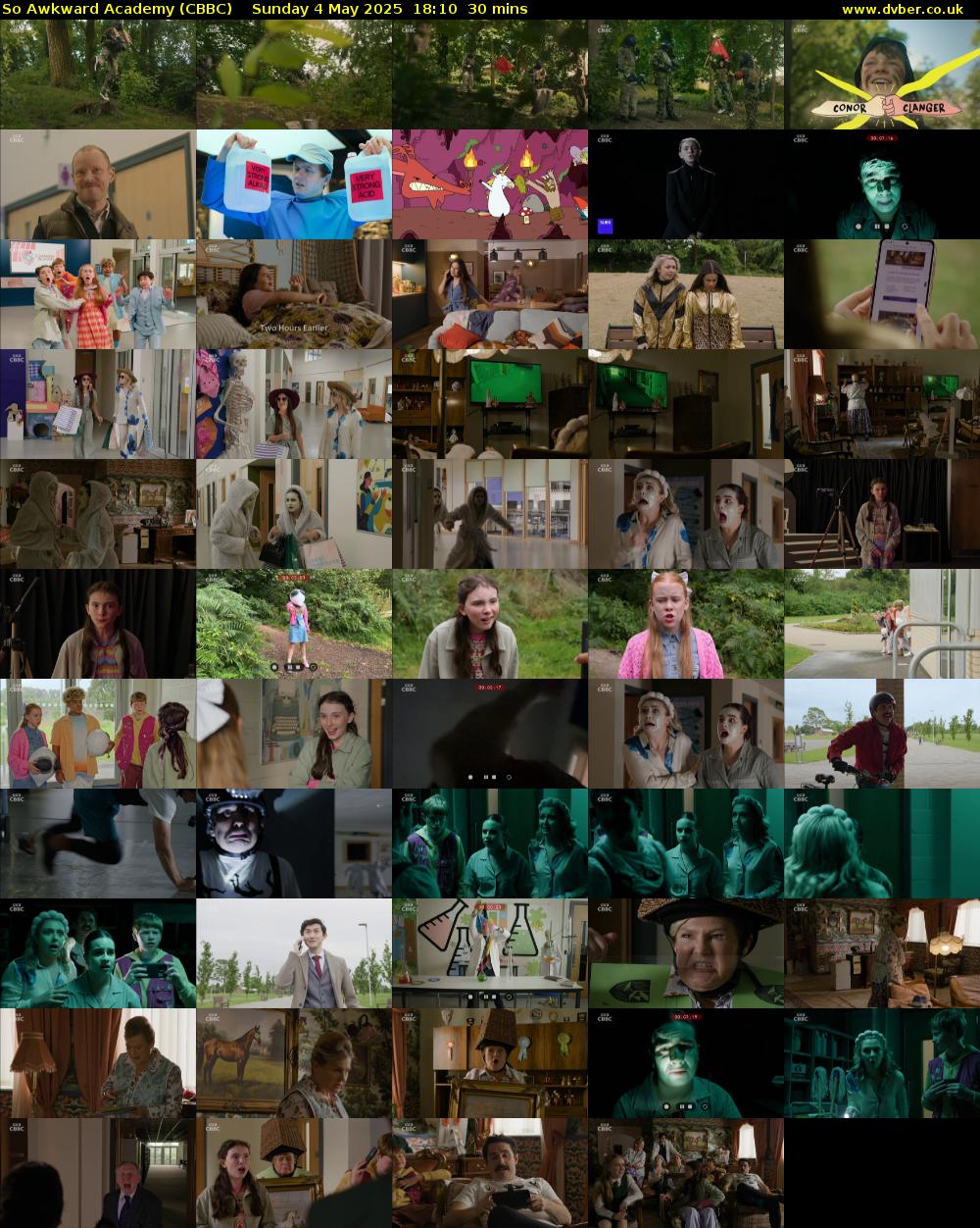 So Awkward Academy (CBBC) Sunday 4 May 2025 18:10 - 18:40