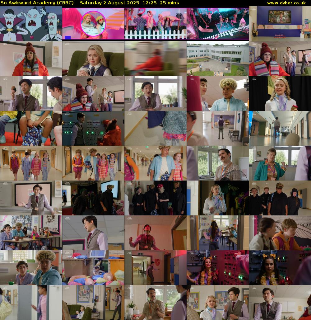 So Awkward Academy (CBBC) Saturday 2 August 2025 12:25 - 12:50