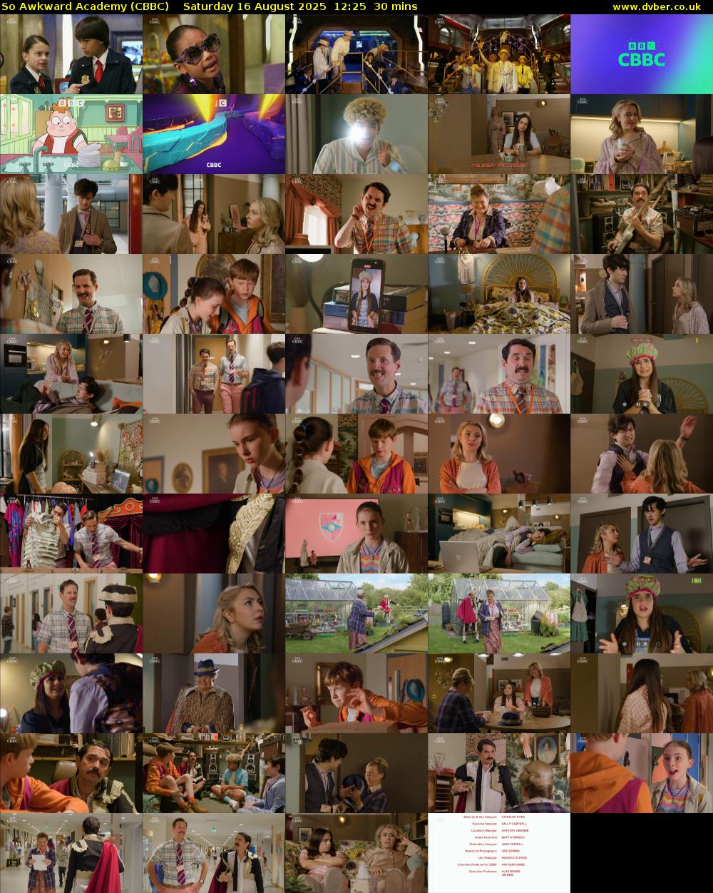 So Awkward Academy (CBBC) Saturday 16 August 2025 12:25 - 12:55