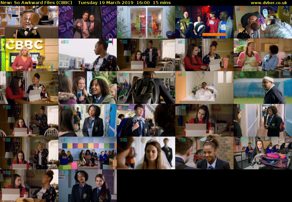 So Awkward Files (CBBC) Tuesday 19 March 2019 16:00 - 16:15
