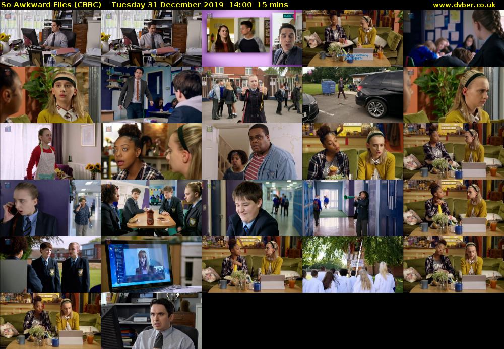 So Awkward Files (CBBC) Tuesday 31 December 2019 14:00 - 14:15