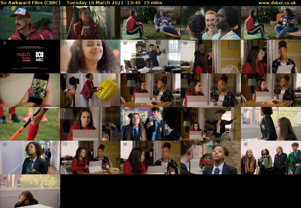 So Awkward Files (CBBC) Tuesday 16 March 2021 13:40 - 13:55