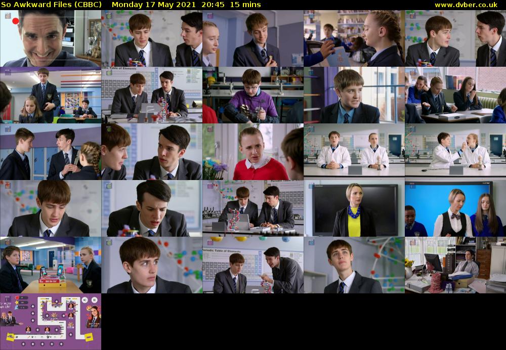 So Awkward Files (CBBC) Monday 17 May 2021 20:45 - 21:00