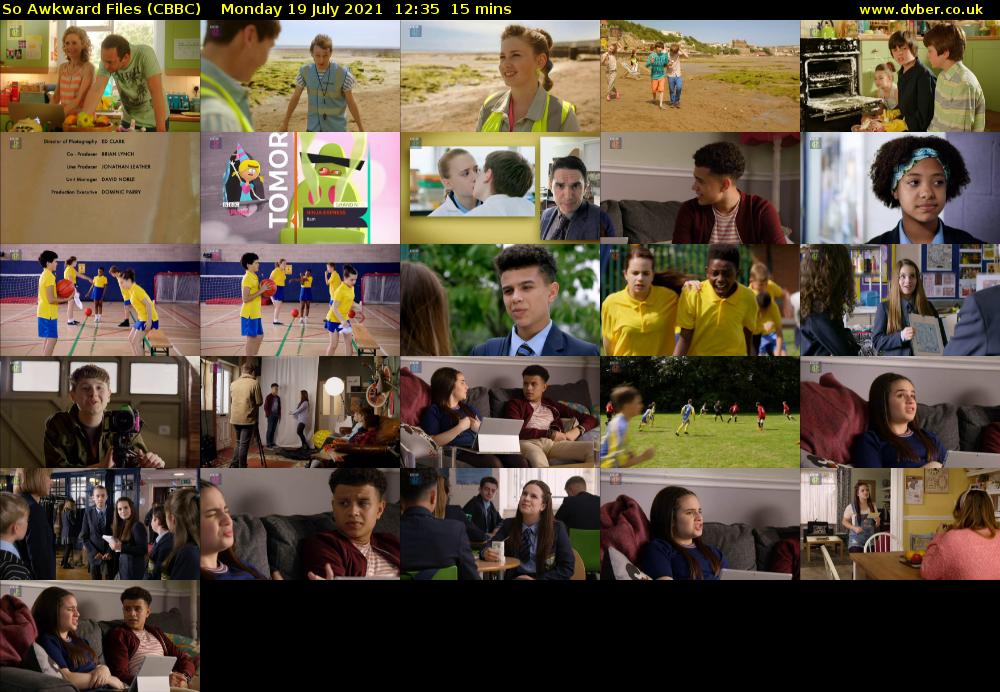 So Awkward Files (CBBC) Monday 19 July 2021 12:35 - 12:50