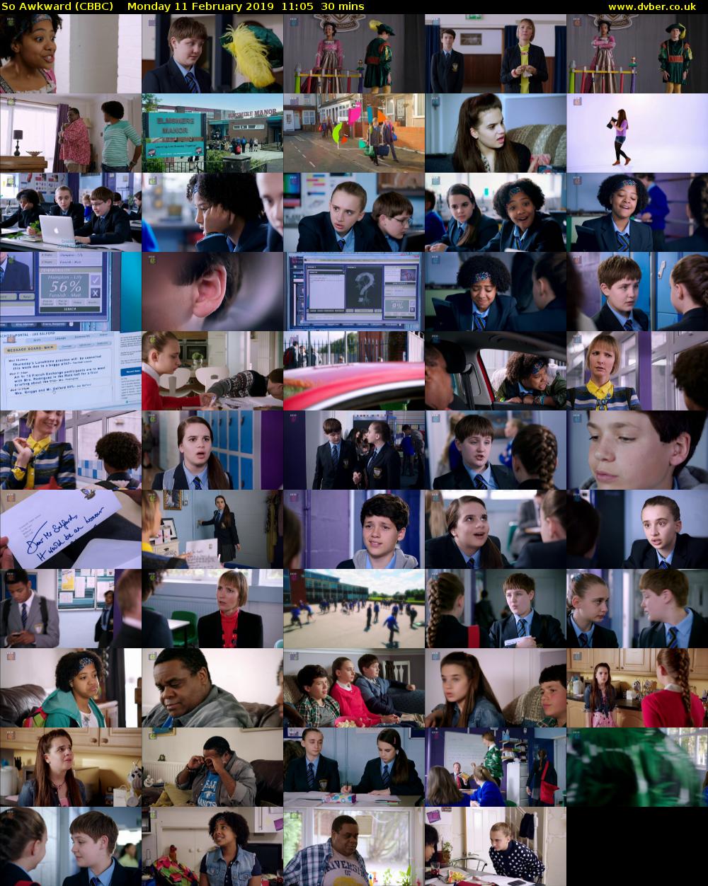 So Awkward (CBBC) Monday 11 February 2019 11:05 - 11:35