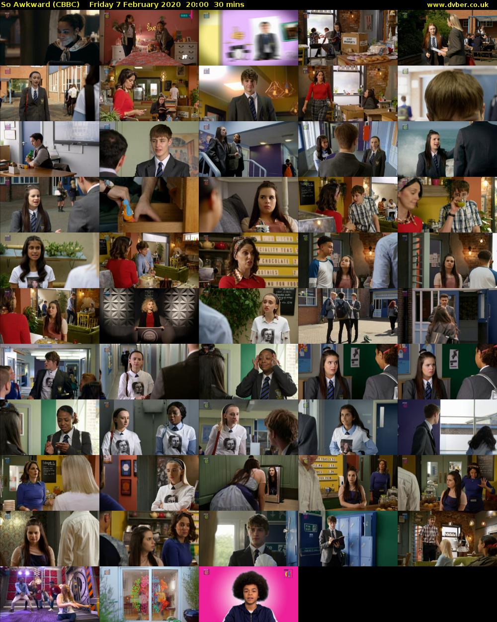 So Awkward (CBBC) Friday 7 February 2020 20:00 - 20:30