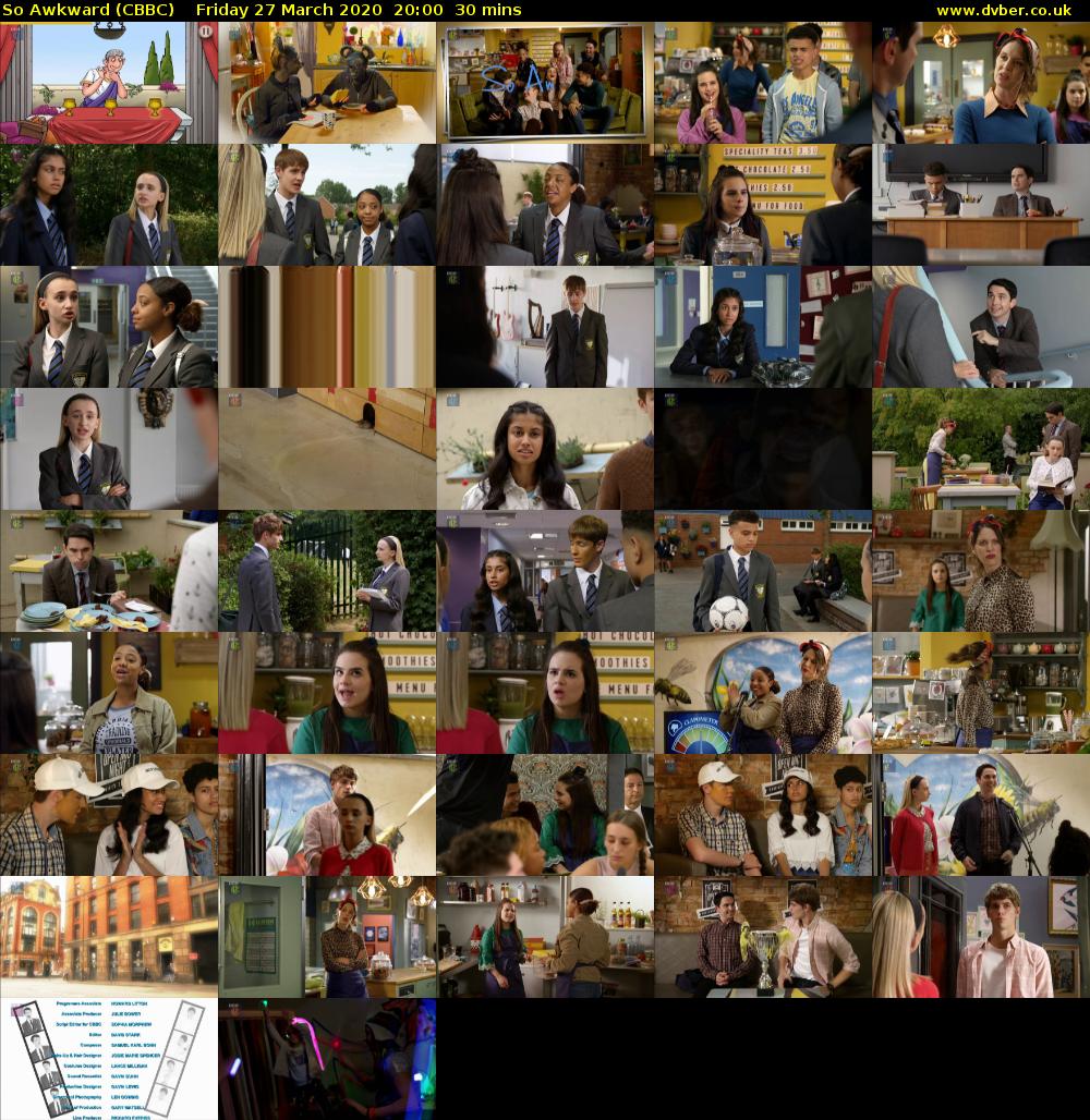 So Awkward (CBBC) Friday 27 March 2020 20:00 - 20:30