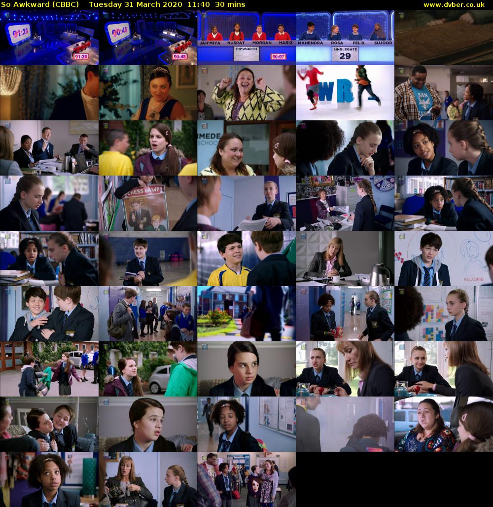 So Awkward (CBBC) Tuesday 31 March 2020 11:40 - 12:10