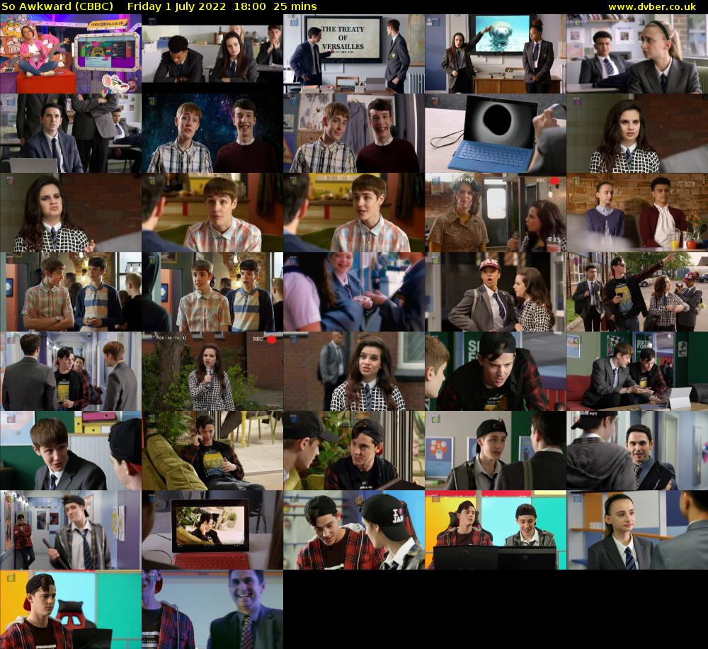 So Awkward (CBBC) Friday 1 July 2022 18:00 - 18:25