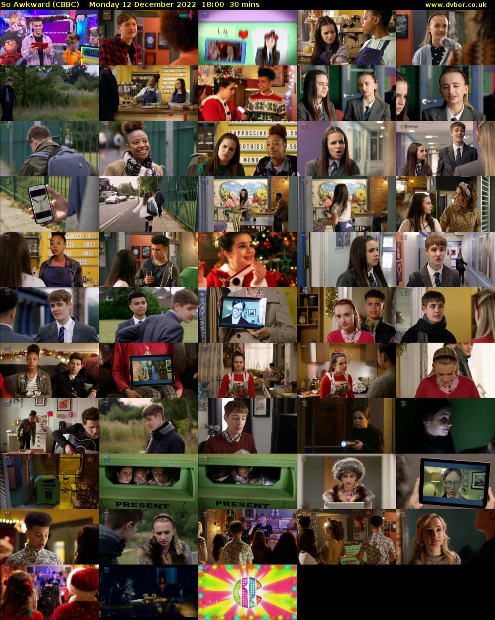 So Awkward (CBBC) Monday 12 December 2022 18:00 - 18:30