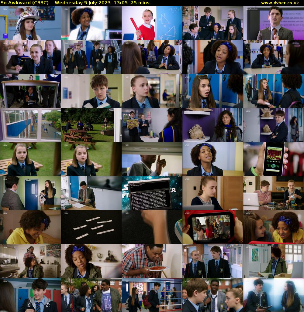 So Awkward (CBBC) Wednesday 5 July 2023 13:05 - 13:30