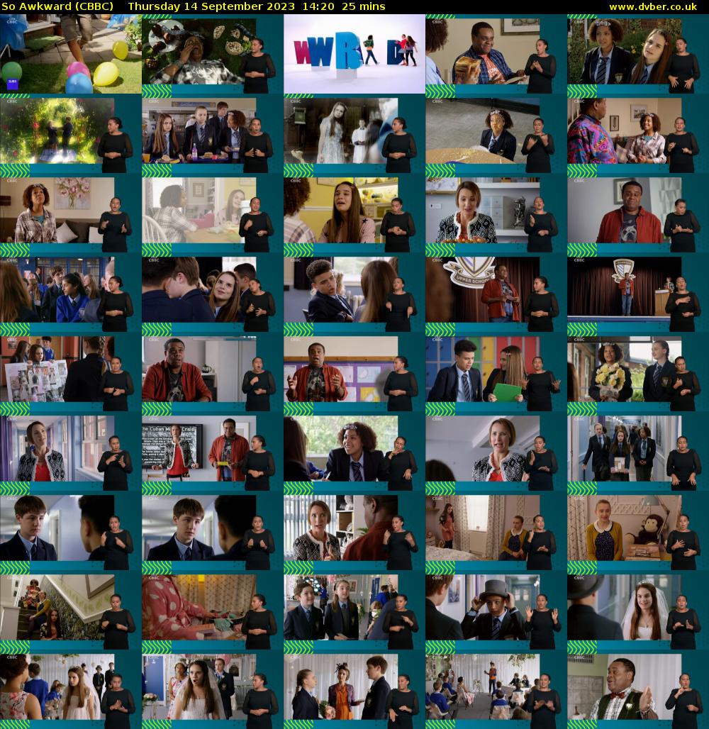 So Awkward (CBBC) Thursday 14 September 2023 14:20 - 14:45
