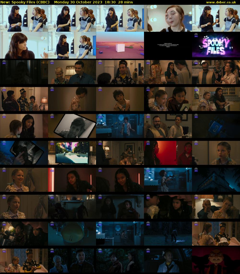 Spooky Files (CBBC) Monday 30 October 2023 18:30 - 18:58