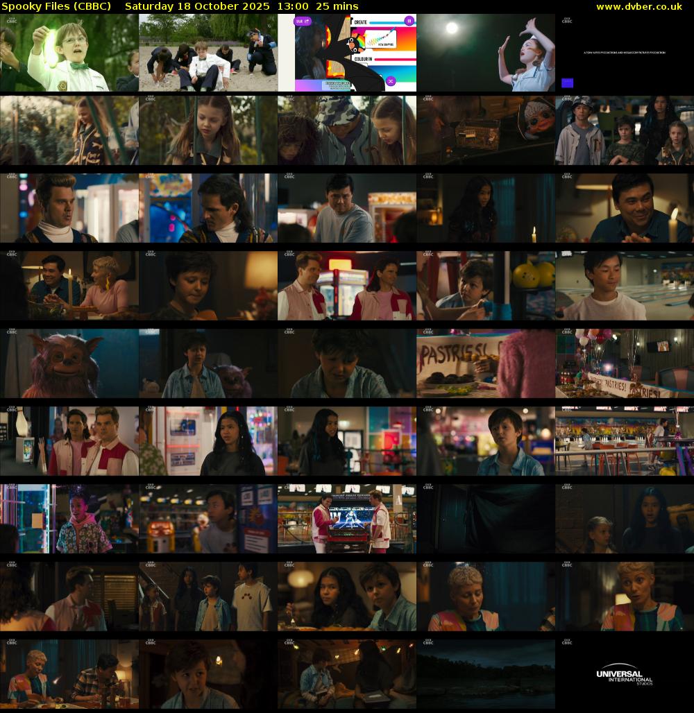 Spooky Files (CBBC) Saturday 18 October 2025 13:00 - 13:25