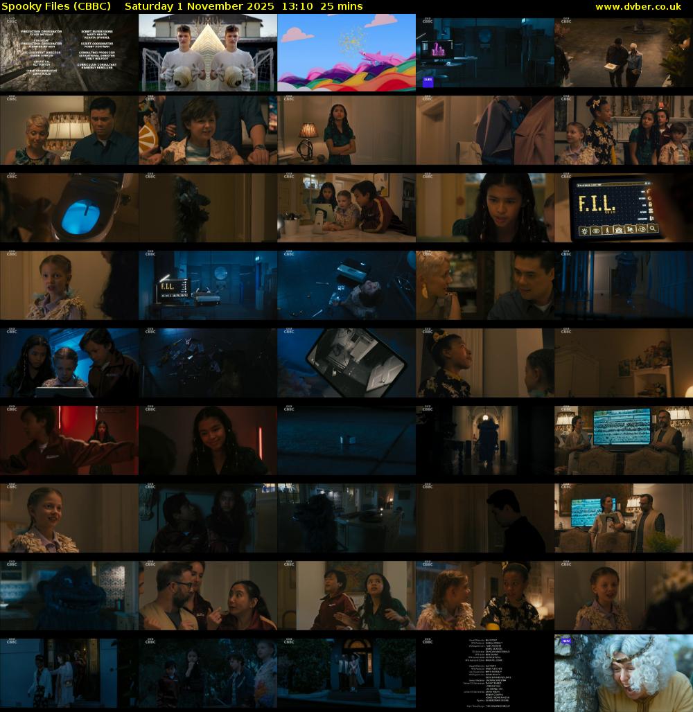 Spooky Files (CBBC) Saturday 1 November 2025 13:10 - 13:35
