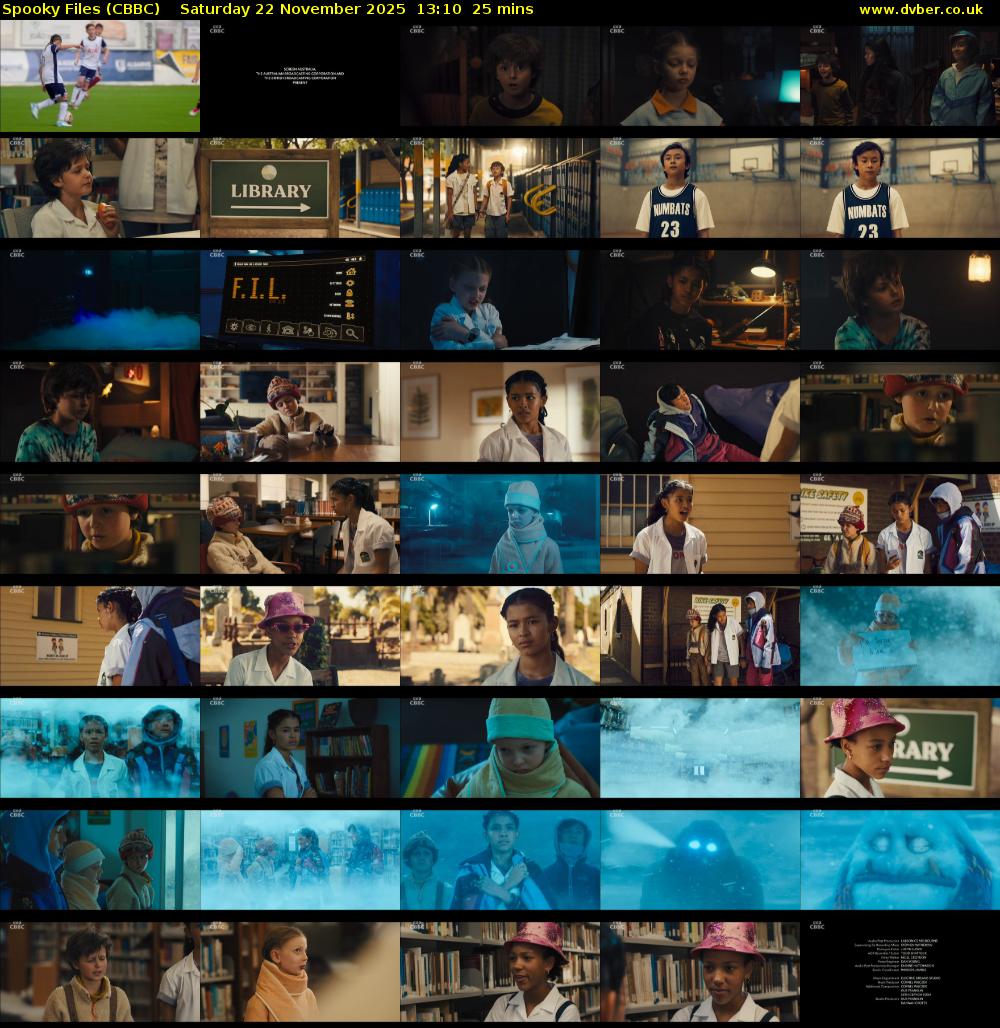 Spooky Files (CBBC) Saturday 22 November 2025 13:10 - 13:35