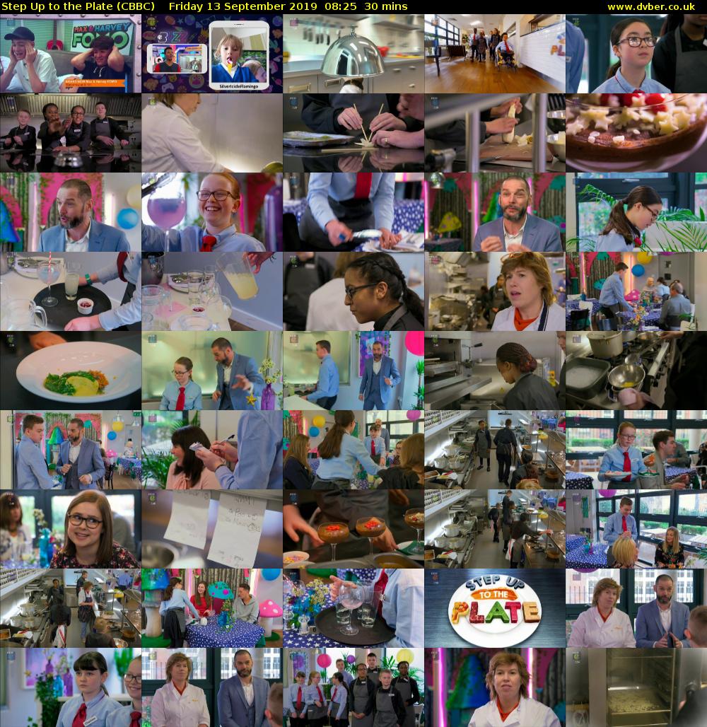 Step Up to the Plate (CBBC) Friday 13 September 2019 08:25 - 08:55