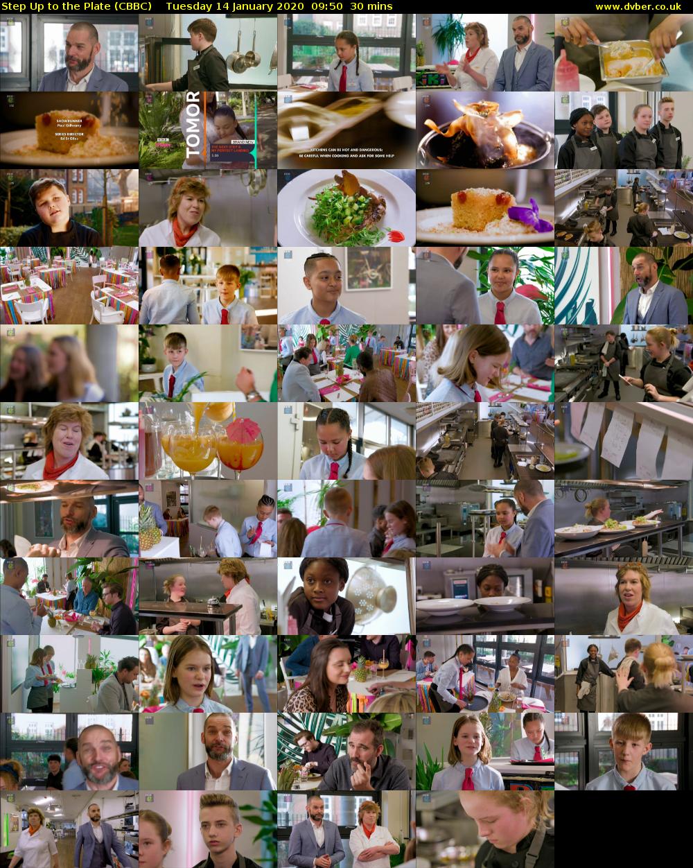 Step Up to the Plate (CBBC) Tuesday 14 January 2020 09:50 - 10:20