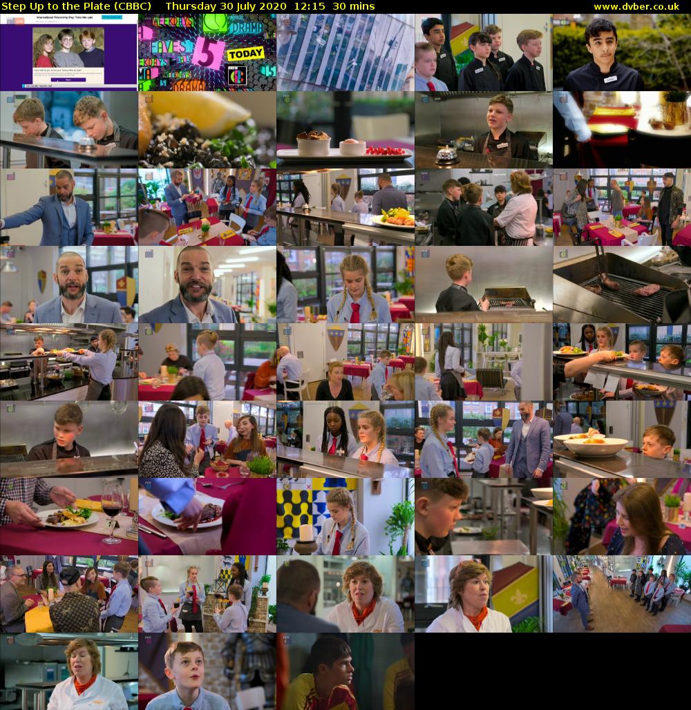 Step Up to the Plate (CBBC) Thursday 30 July 2020 12:15 - 12:45