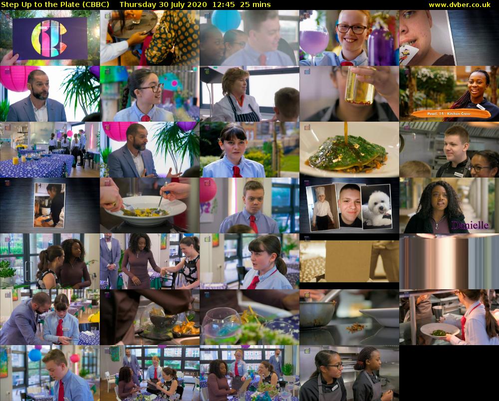 Step Up to the Plate (CBBC) Thursday 30 July 2020 12:45 - 13:10