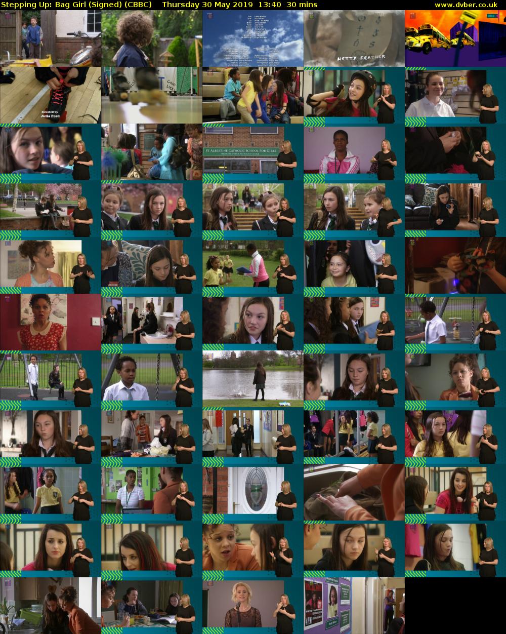 Stepping Up: Bag Girl (Signed) (CBBC) Thursday 30 May 2019 13:40 - 14:10