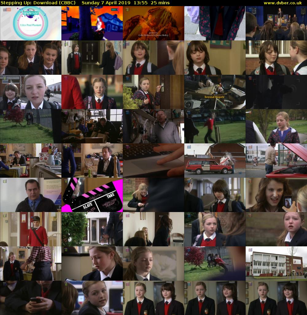 Stepping Up: Download (CBBC) Sunday 7 April 2019 13:55 - 14:20