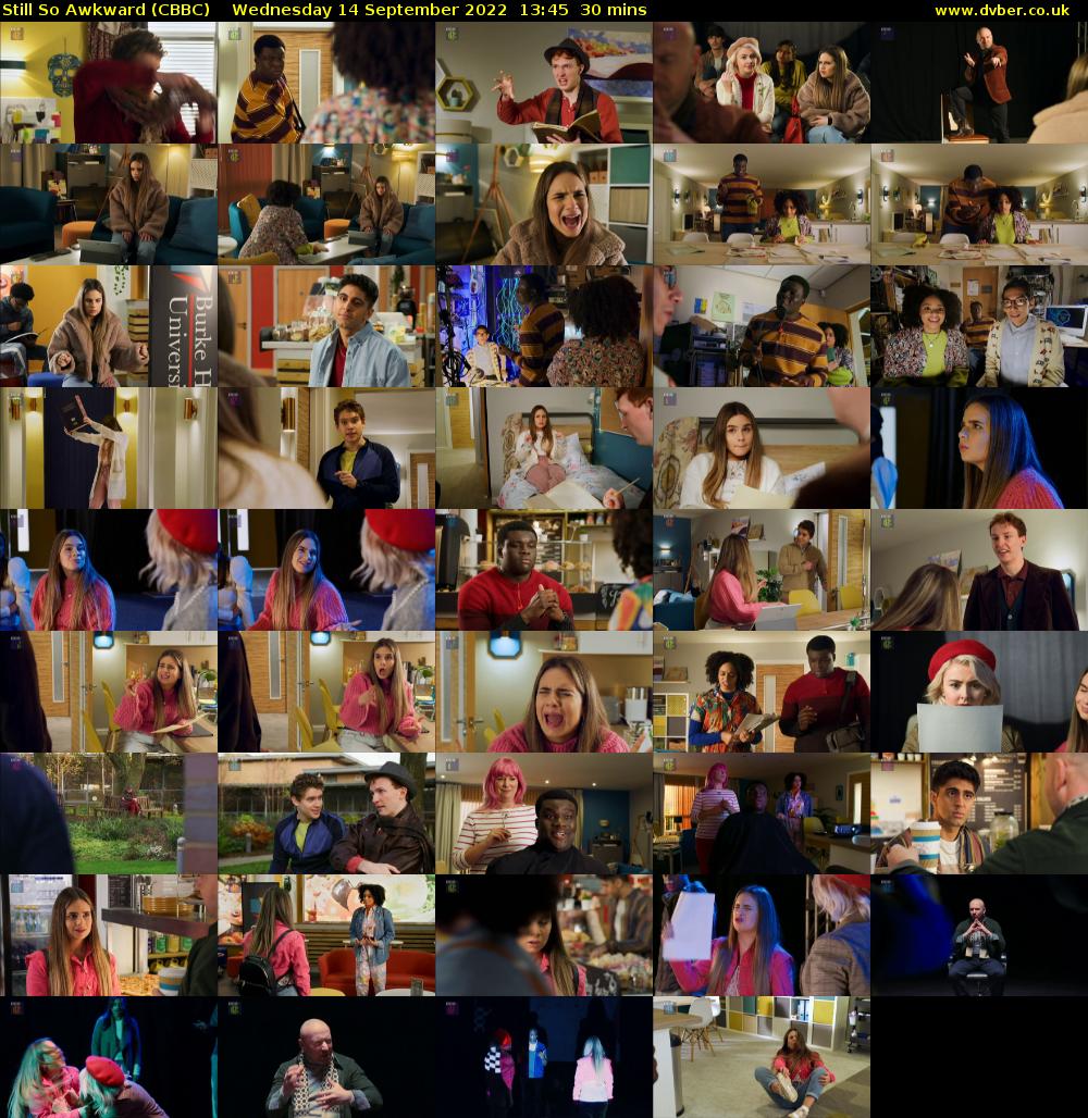 Still So Awkward (CBBC) Wednesday 14 September 2022 13:45 - 14:15