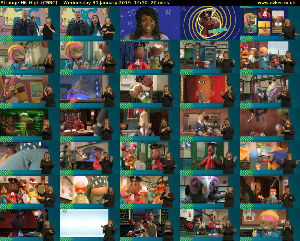 Strange Hill High (CBBC) Wednesday 30 January 2019 14:50 - 15:10