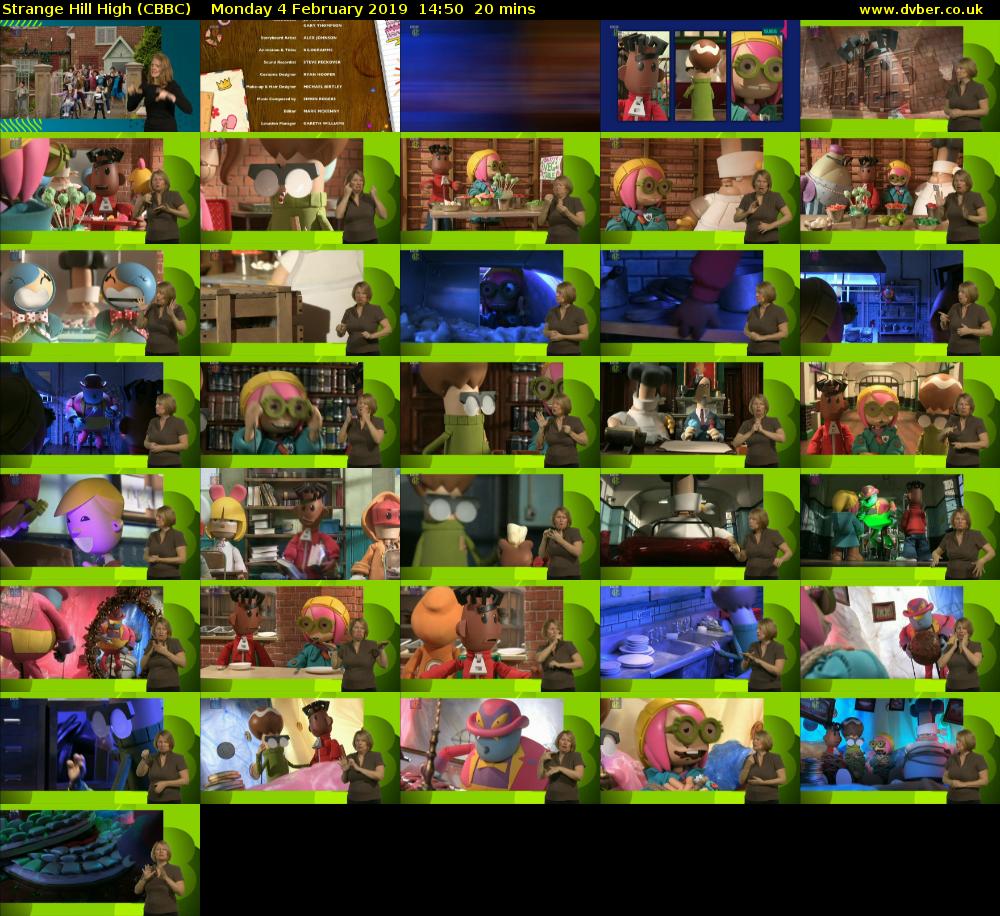 Strange Hill High (CBBC) Monday 4 February 2019 14:50 - 15:10