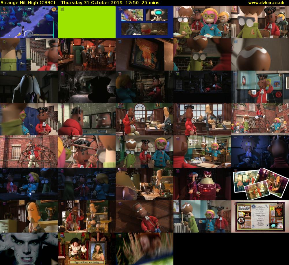 Strange Hill High (CBBC) Thursday 31 October 2019 12:50 - 13:15