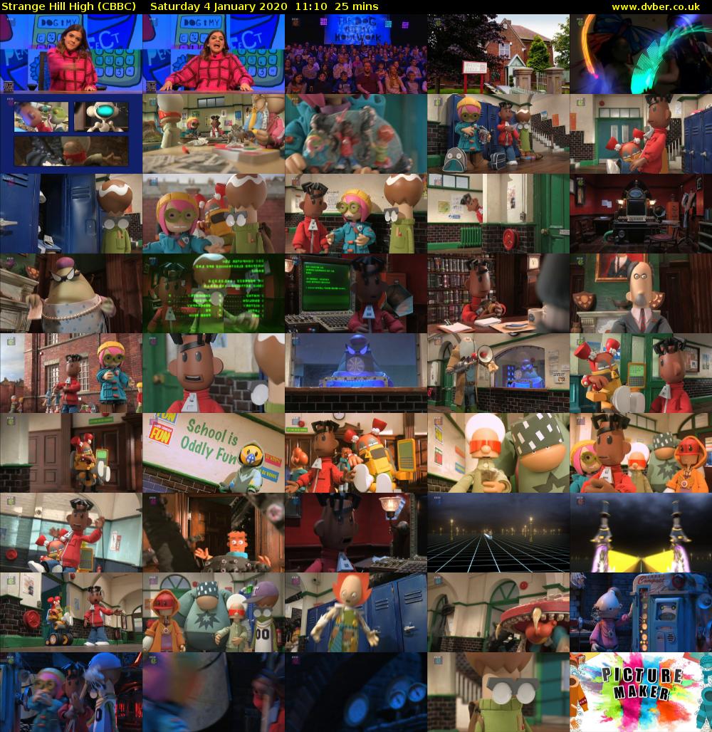Strange Hill High (CBBC) Saturday 4 January 2020 11:10 - 11:35