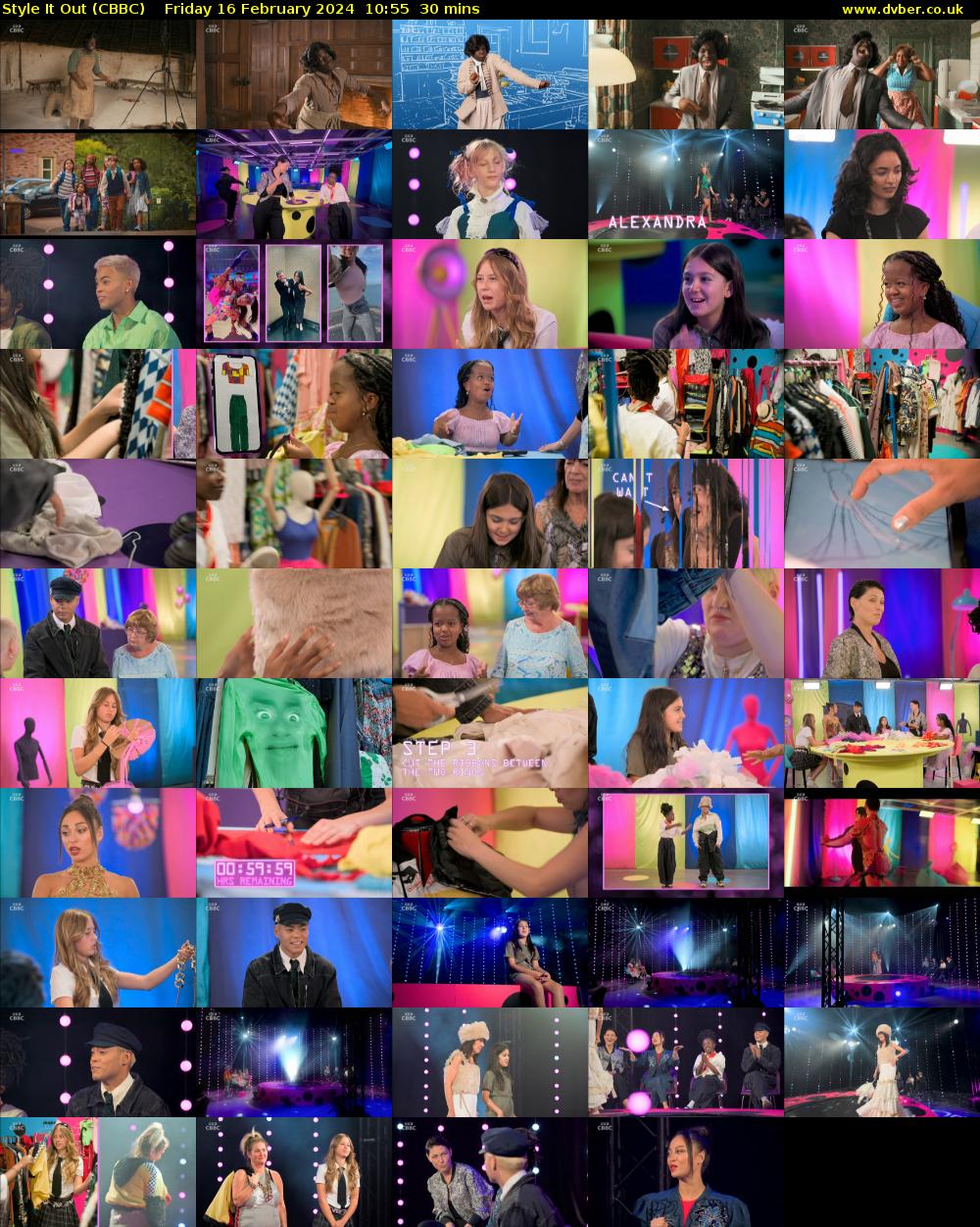 Style It Out (CBBC) Friday 16 February 2024 10:55 - 11:25