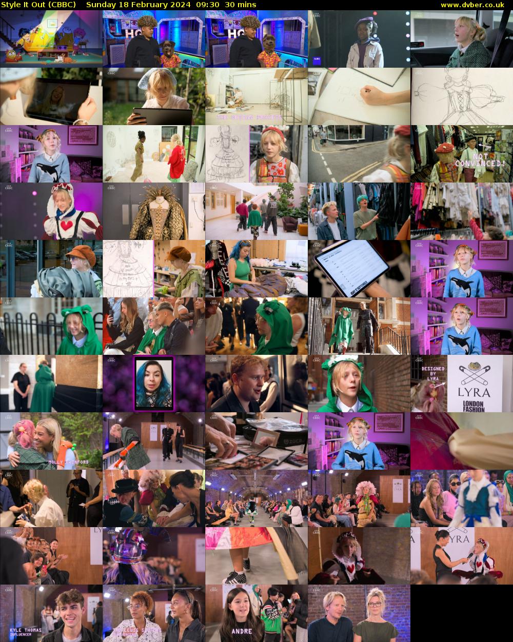 Style It Out (CBBC) Sunday 18 February 2024 09:30 - 10:00