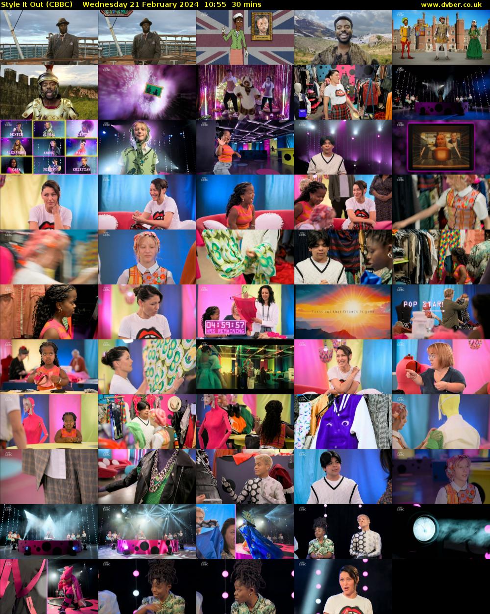 Style It Out (CBBC) Wednesday 21 February 2024 10:55 - 11:25