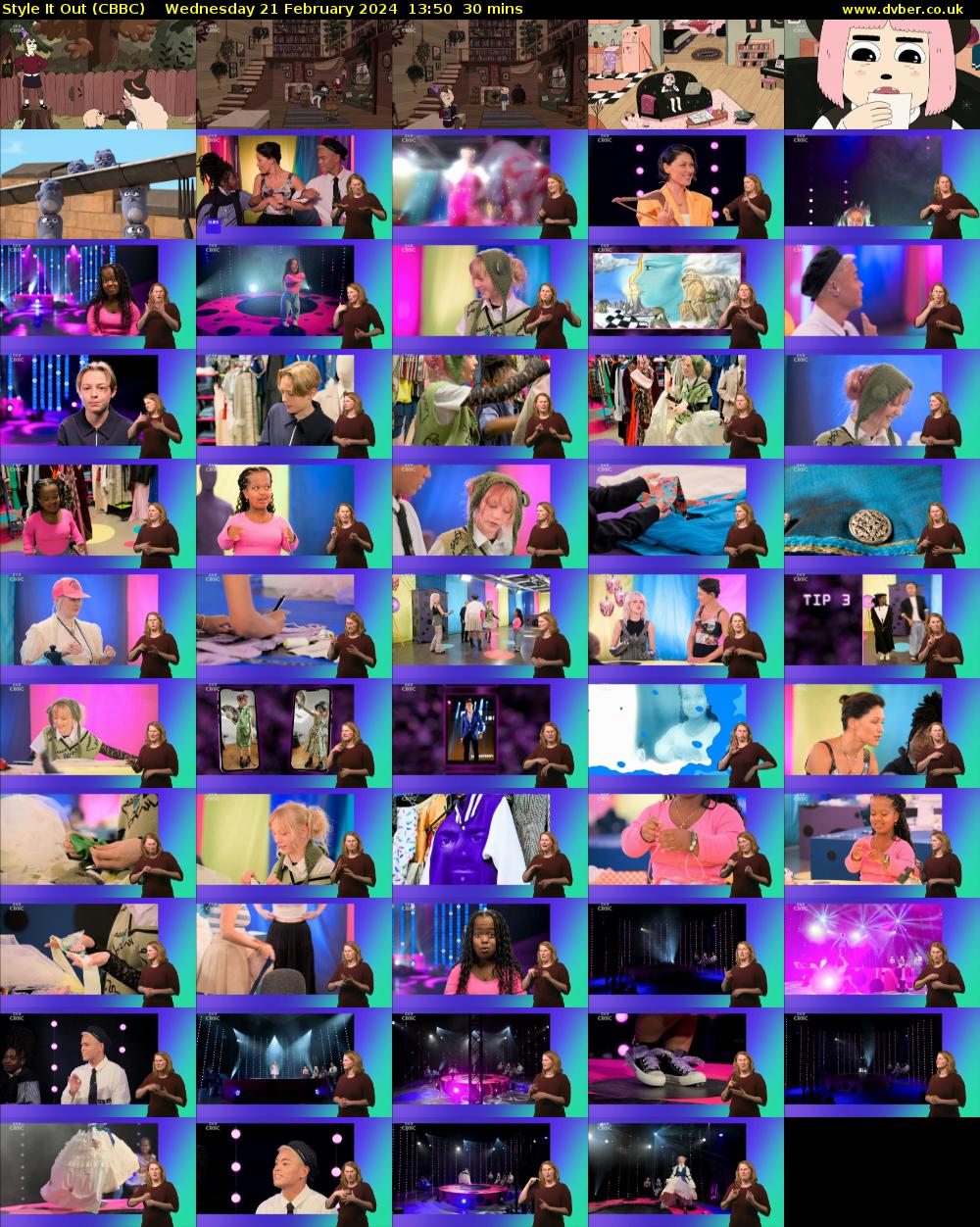 Style It Out (CBBC) Wednesday 21 February 2024 13:50 - 14:20