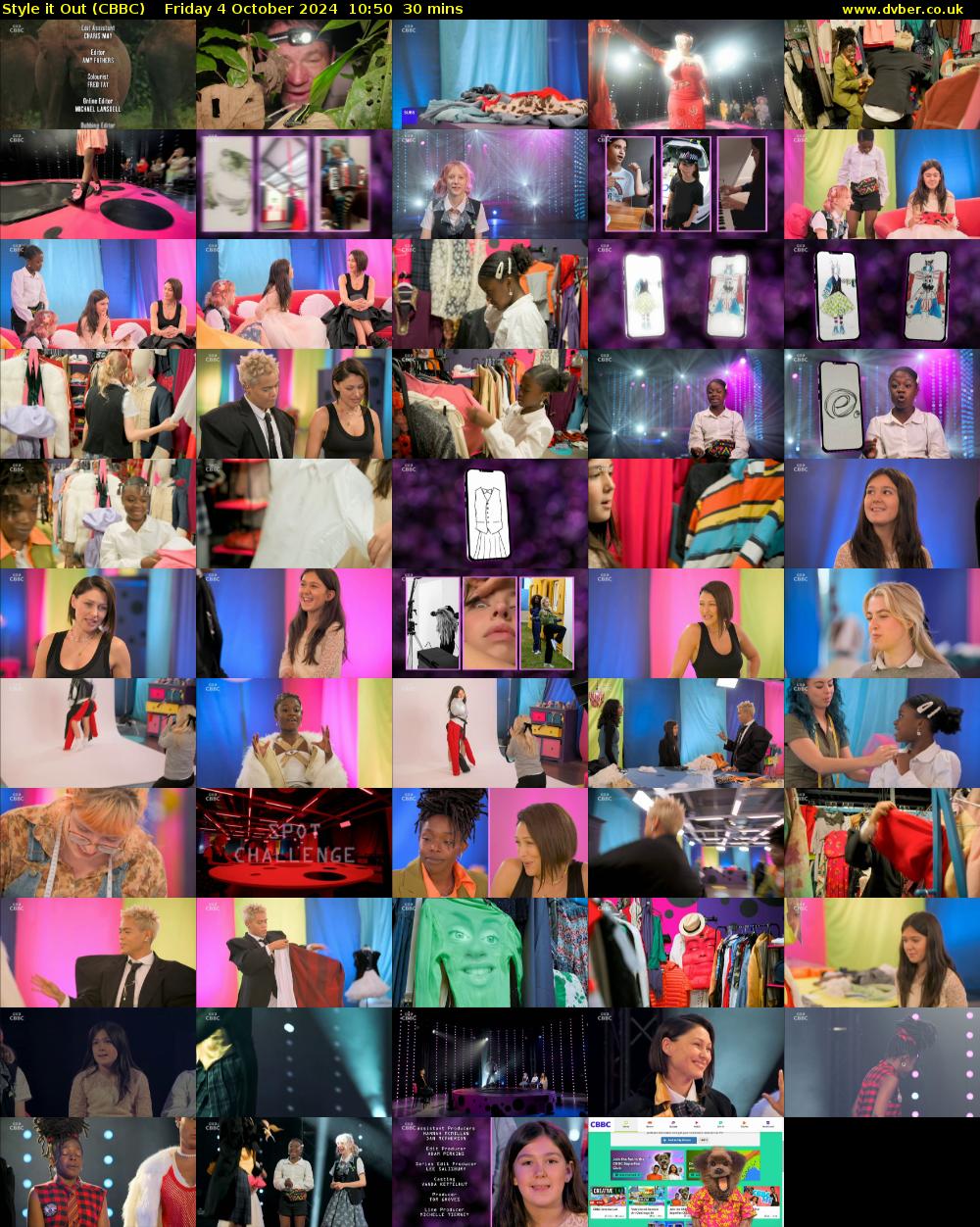 Style It Out (CBBC) Friday 4 October 2024 10:50 - 11:20