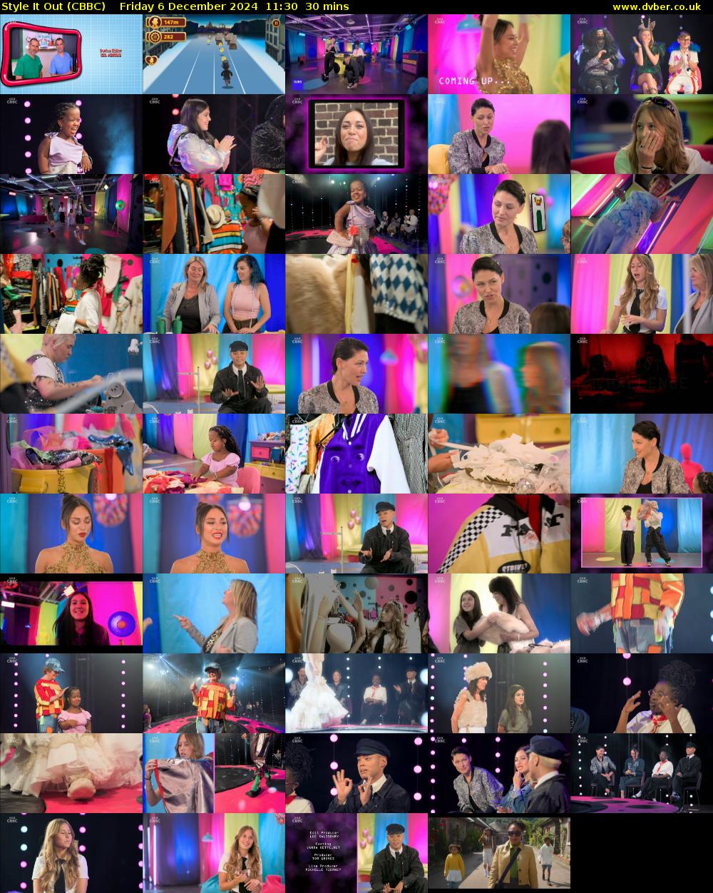 Style It Out (CBBC) Friday 6 December 2024 11:30 - 12:00