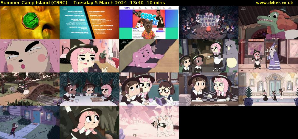 Summer Camp Island (CBBC) Tuesday 5 March 2024 13:40 - 13:50