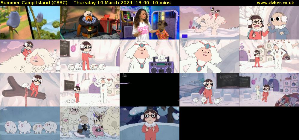 Summer Camp Island (CBBC) Thursday 14 March 2024 13:40 - 13:50