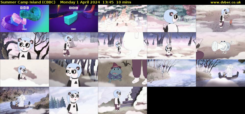 Summer Camp Island (CBBC) Monday 1 April 2024 13:45 - 13:55