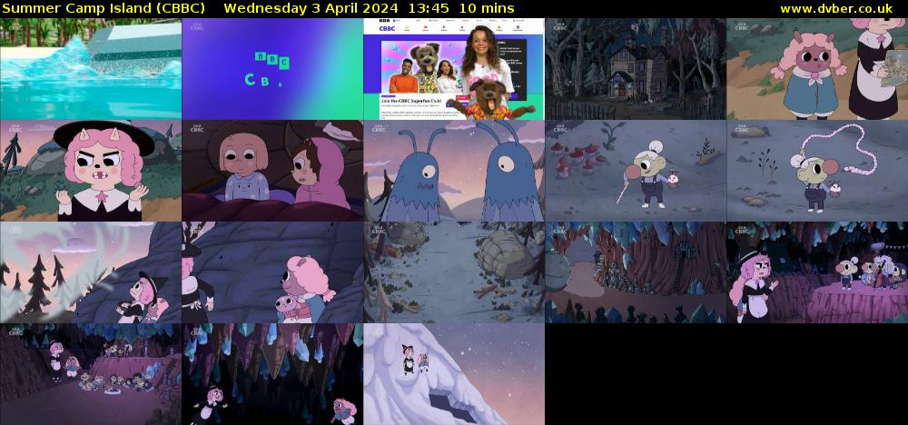 Summer Camp Island (CBBC) Wednesday 3 April 2024 13:45 - 13:55